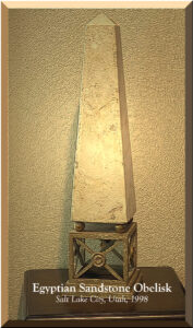 Read more about the article Egyptian Sandstone Obelisk, 1998