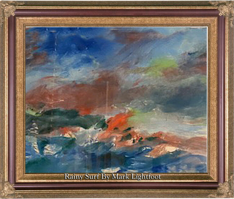 Read more about the article Rainy Surf, Monotype— Mark Lightfoot