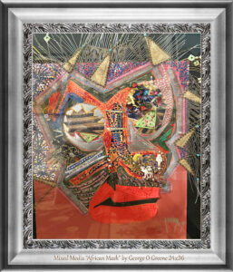 Read more about the article Mix-Media- African Maask #1 by George O Greene
