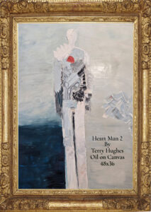 Read more about the article Heart Man ll by Terry Hughes, Oil on Canvas 48×36