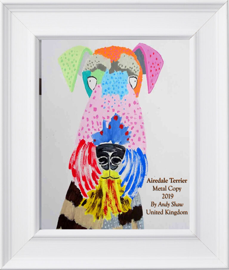 Read more about the article Airedale Terrier by Andy Shaw, Metal, United Kingdom