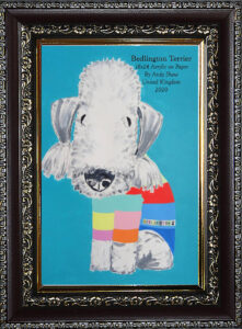 Read more about the article Bedlington Terrier, Acrylic, 18×24 United Kingdom