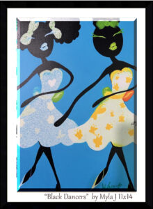 Read more about the article Black Dancers by Myla J. 11×14, Oil on Canvas
