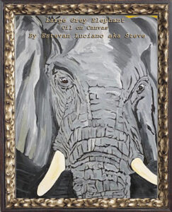 Read more about the article Large Elephant by Estevan Luciano, Oil on Canvas