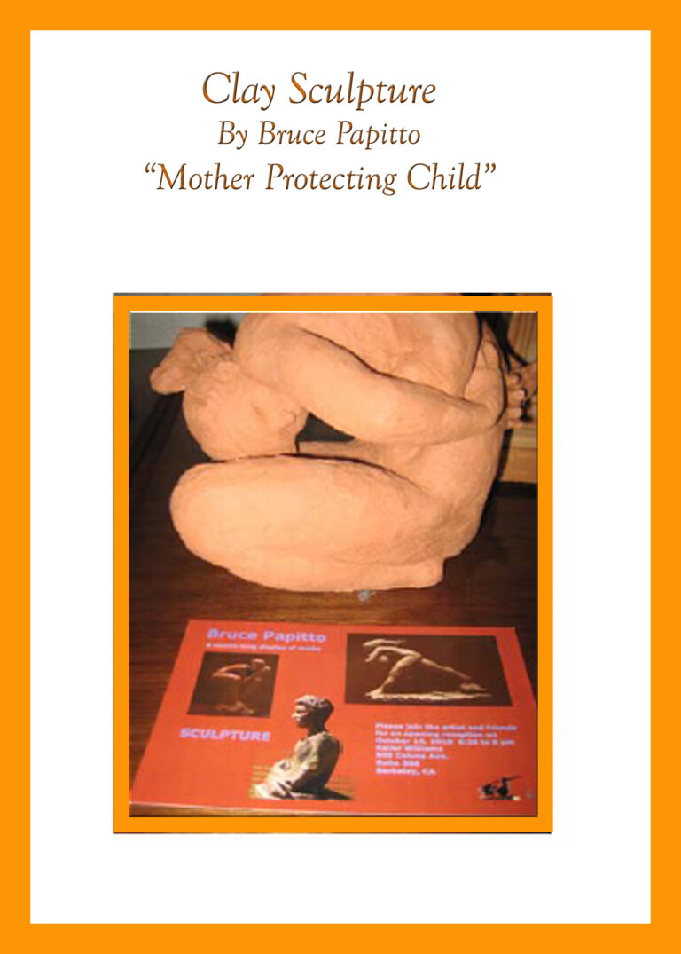Read more about the article Mother Protecting Child by Bruce Papitto, Clay Sculpture