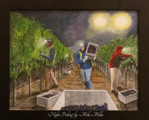 Read more about the article Night Picking by Mike Miller, Oil on Canvas