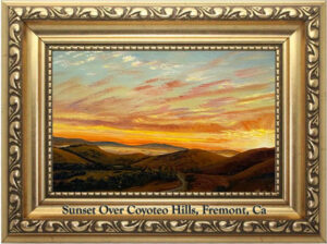 Read more about the article Sunset Over Coyoteo Hills, Oil on Canvas