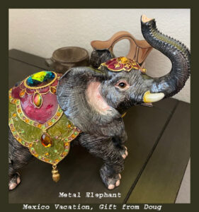 Read more about the article Metal Elephant, Gift From Doug, Reno