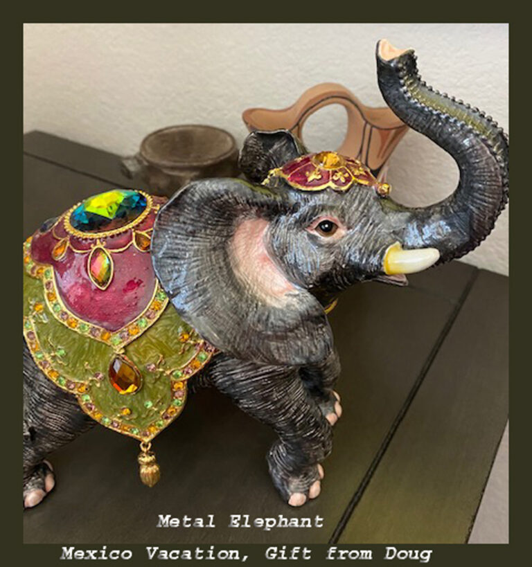 Read more about the article Metal Elephant, Gift From Doug, Reno