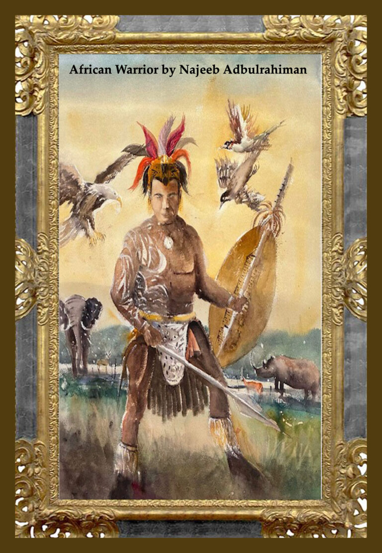 Read more about the article African Warrior, Watercolor