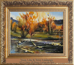 Read more about the article River Landscape by Estevan Luciano – Oil on Canvas