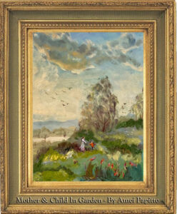 Read more about the article Mother & Child in Garden Oil on canvas