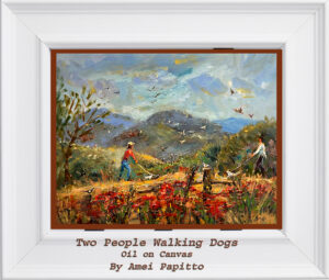 Read more about the article Walking Dogs, Oil on Canvas