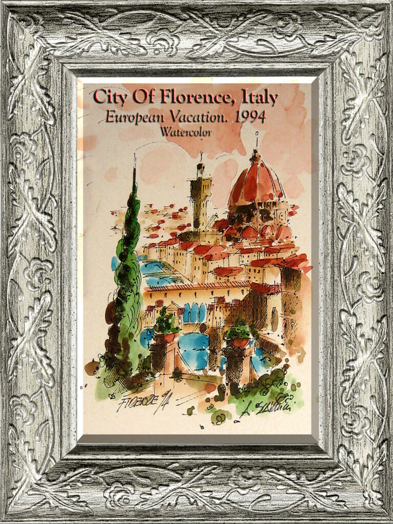 Read more about the article Florence Italy, 1994 Watercolor