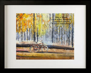 Read more about the article Seven Individual Biking Orginal Watecolor Artworks- Biking Trips