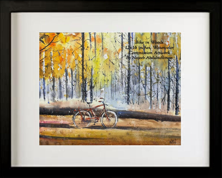 Read more about the article Seven Individual Biking Orginal Watecolor Artworks- Biking Trips